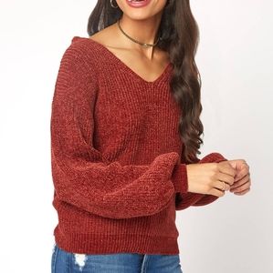 Willow & Clay laced up back burgundy wine …